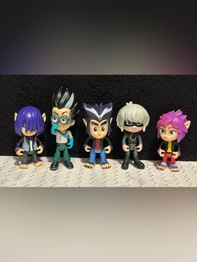 PJ Masks Lot of 5 Toy Wolfie Kids Howler RIP Kevin Luna Girl Romeo Villians